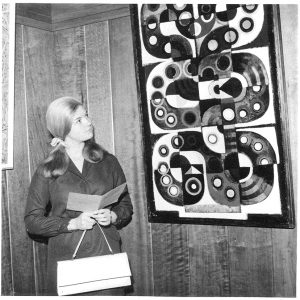 Artwork exhibited in The Broad Canvas art exhibition Aug 1967